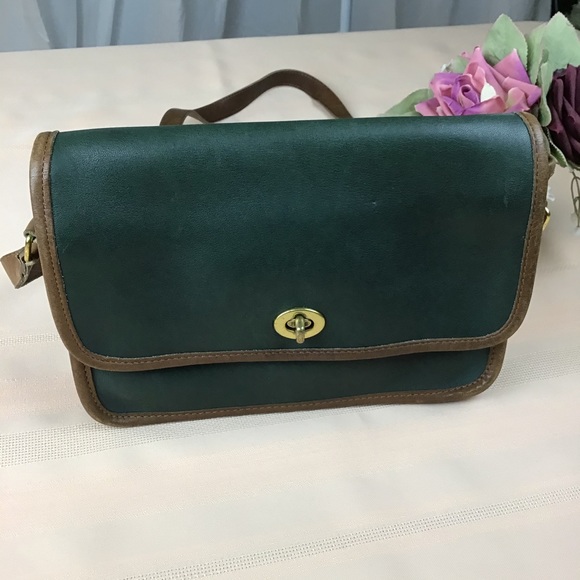Coach Bags Vintage Coach Hunter Green Crossbody Bag Poshmark